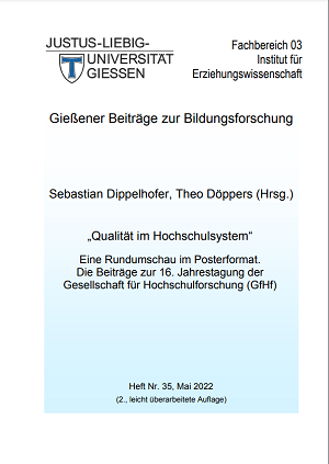 Titelblatt: Tagungsband 16. Jahrestagung der Gesellschaft für Hochschulforschung Titelblatt: Tagungsband 16. Jahrestagung der Gesellschaft für Hochschulforschung