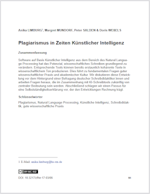 Cover des ZFHE-Artikels von Limburg et al.